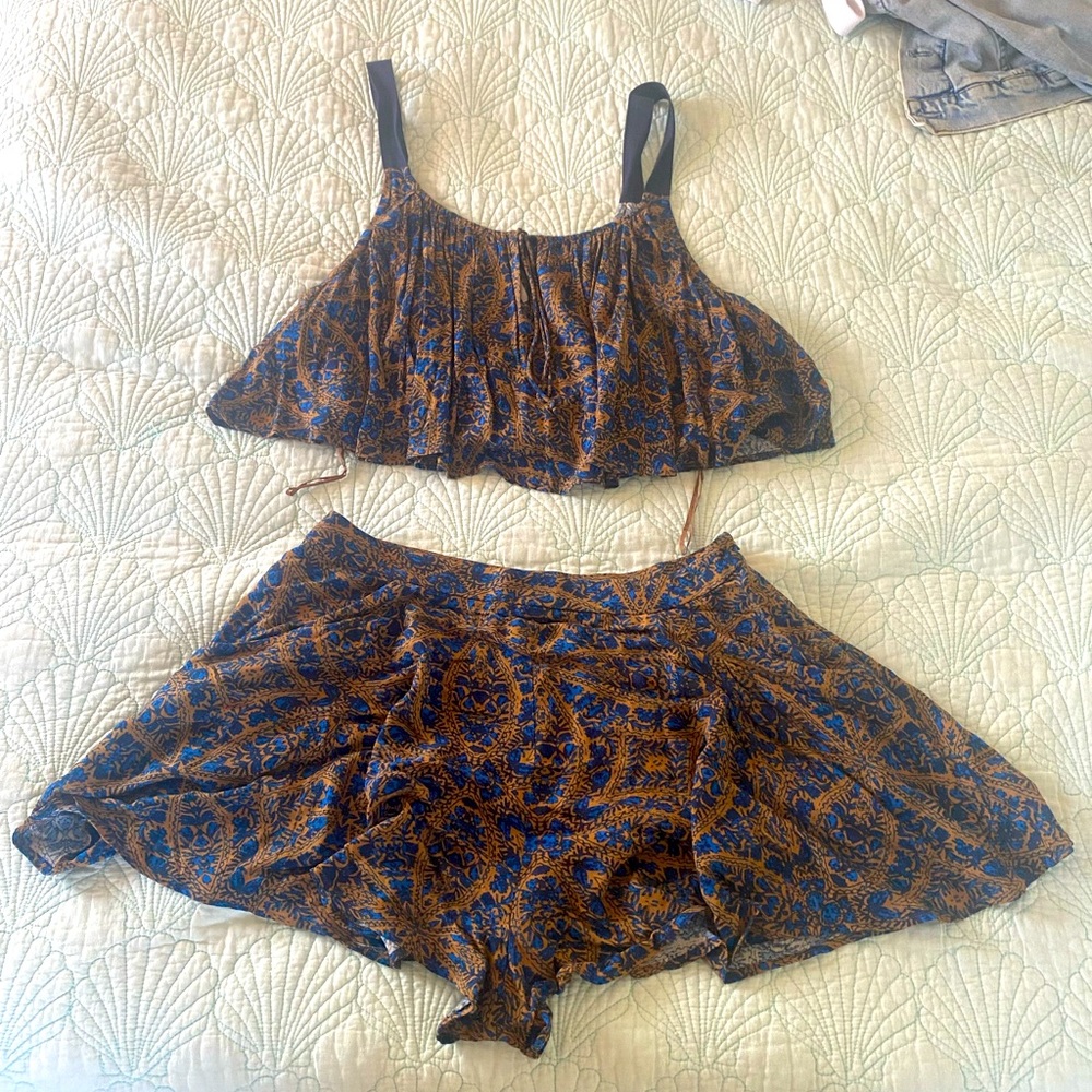 Free People Crop & Short Set (NEVER WORN)
